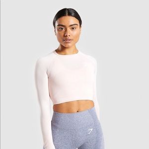 Gymshark Long Sleeve Crop Top- New